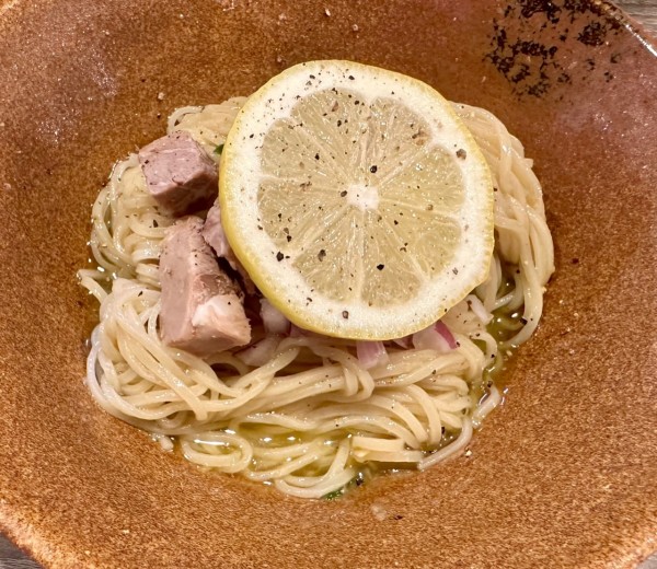 「【限定】冷たいレモン和え玉」@麺や 麟子鳳雛の写真