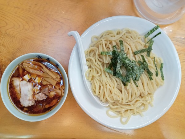 「チャーシューつけそば＋麺大盛」@中華そば 喜富の写真