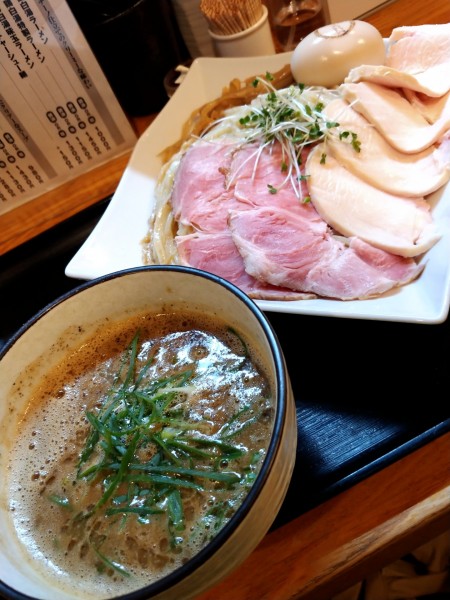 「特製ポタージュ鶏白湯つけ麺」@麺処 飯田家の写真