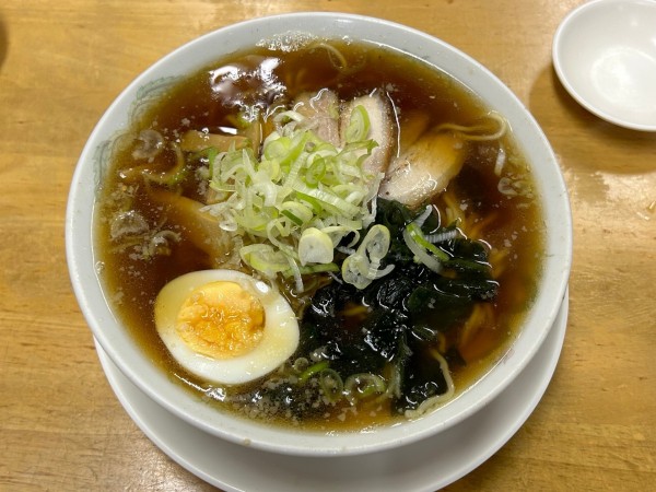 「正油ラーメン&餃子半ライスセット」@ラーメン松野屋の写真