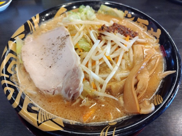 「元祖たれ味噌らーめん」@ハルピン味噌ラーメン 雷蔵 広丘駅前店の写真