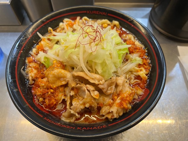 「紅ラーメン　麺大盛り」@麺創研 紅 国分寺の写真