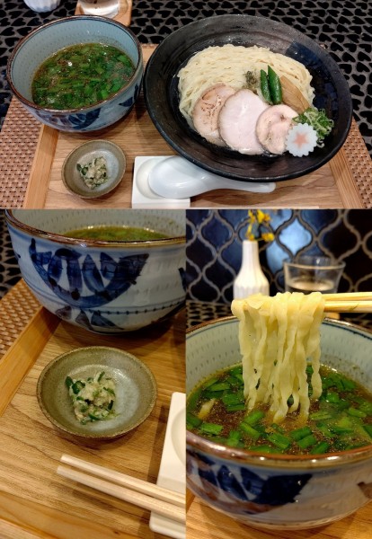 「『青とうがらしと和山椒のつけそば+大盛』」@中華蕎麦 麺ノ歌の写真