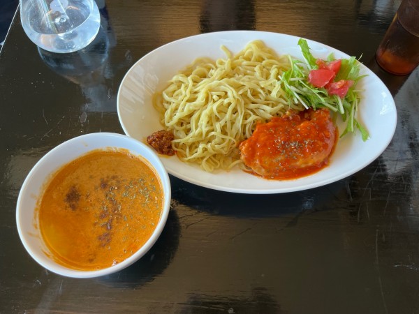 「カレーつけ麺夏」@鶏そばや 竜神洞の写真