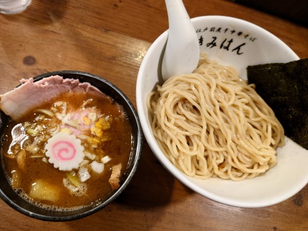 「特製梅香る煮干つけ麺」@江戸前煮干し中華そば きみはん 総本店の写真