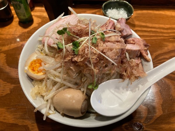 「賄いルーシー大盛り（950円＋100円）味玉100円」@のスた OSAKAの写真