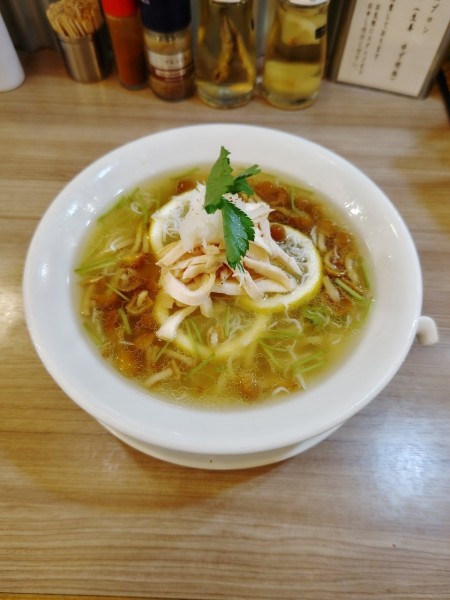 「鯵の冷やし塩煮干そば（1,000円）」@中華そば ムタヒロ 拝島駅店の写真