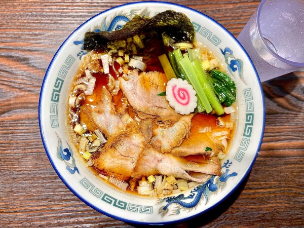 「ラーメン　750　半麺-100」@生姜正油ラーメン専門店 たかのの写真