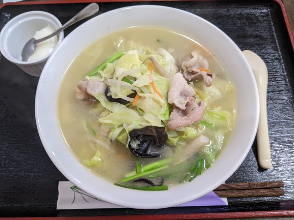 「野菜タン麺：690円＋消費税」@中華料理 錦園の写真