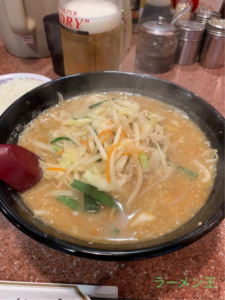 「味噌ラーメン定食」@ラーメン王の写真