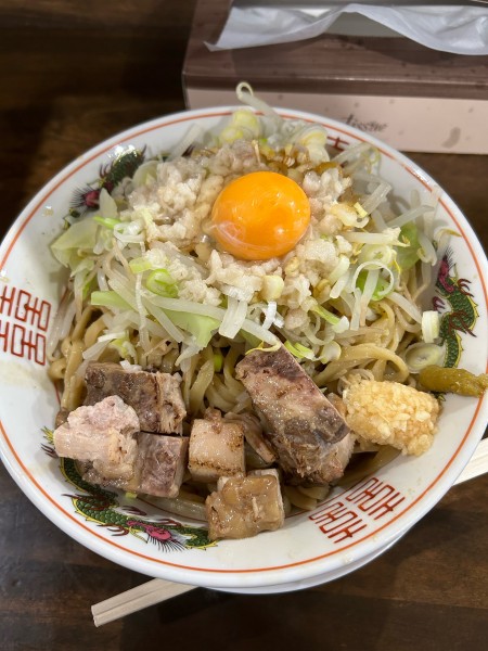 「肉増し冷やし豚まぜそば(限定メニュー)」@濃厚豚ラーメン 活郎の写真
