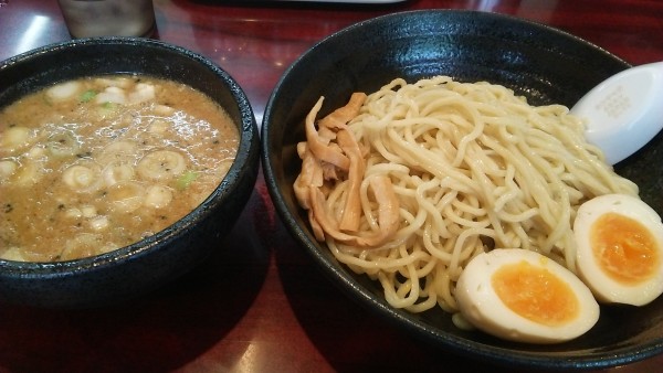 「みそ味玉子つけめん 1050円」@こってりらーめん なりたけ 本八幡店の写真