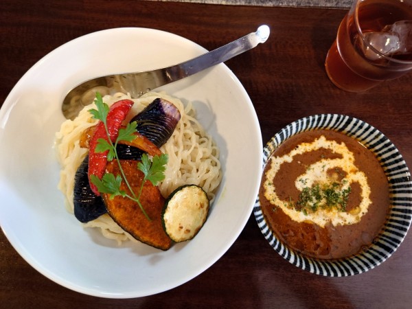 「【限定】夏カレーつけ麺(1000円)」@旬ダイニング 鶴田の写真