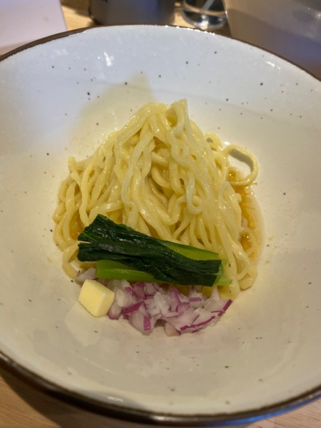 「帆立塩バターの和え玉半玉 200」@麦処 八と丁の写真