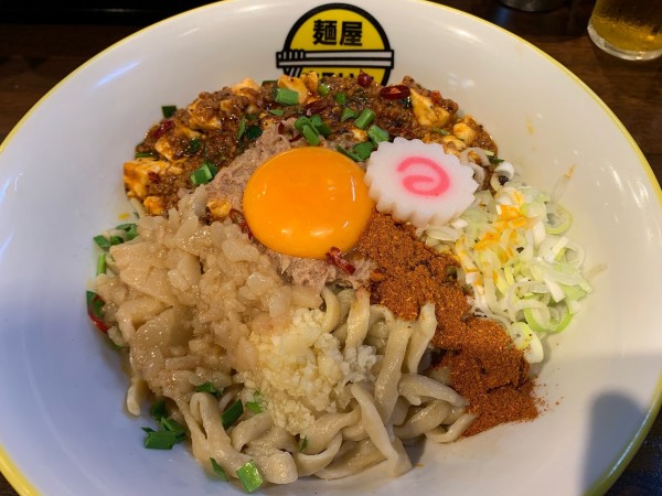 「汁なし麻婆　ニンニクアブラ」@麺屋まるいちの写真