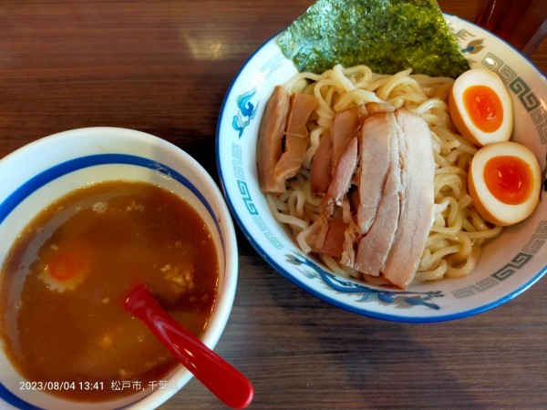 「大勝軒つけ麺　煮玉子トッピング　1,120円」@山勝角ふじ 総本店の写真