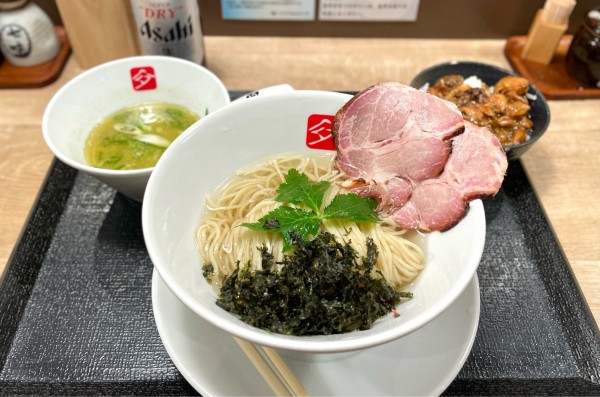 「【限定】牡蠣とあさりのつけそば¥1500、気まぐれ飯¥200」@KITCHEN TAKANOの写真