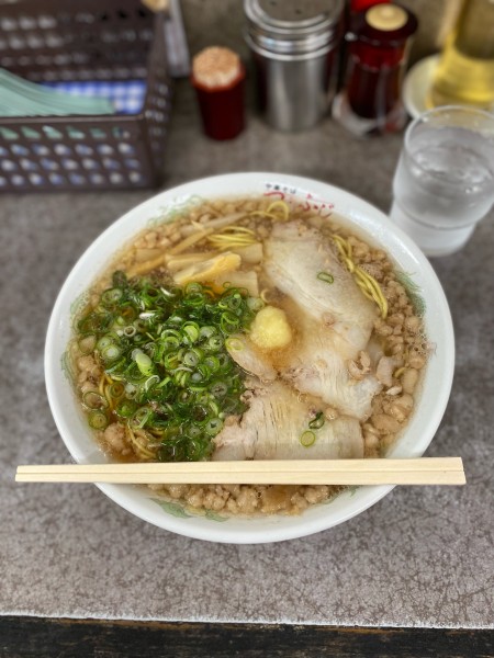 「中華そば大盛脂マシマシニンニクトッピング」@つたふじ 福山支店の写真