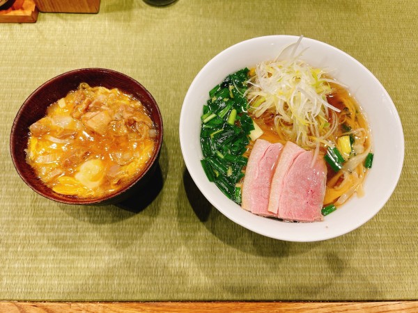 「鴨らーめん＋親子丼」@らーめん 鴨to葱の写真