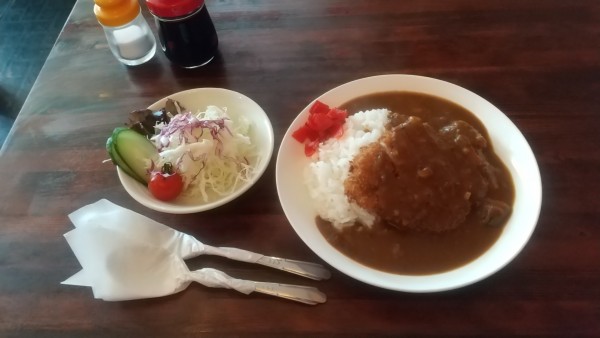 「カツカレー730円」@珈琲園の写真