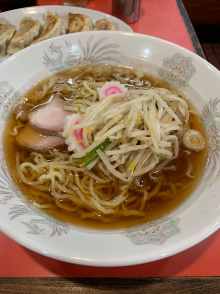「ラーメン半チャーハンセット 餃子」@南門飯店の写真