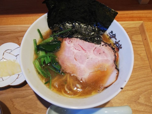 「【限定】豚骨醤油（かため多め濃いめ）　900円」@つけ蕎麦 津桜の写真