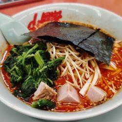 辛味噌ネギラーメン激辛＆クーポンほうれん草