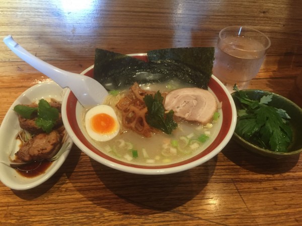 「生姜そば　炙りﾁｬｰｼｭｰ ¥1,300」@鮎ラーメン 二子玉川店の写真