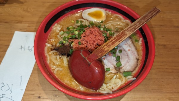 「えび味噌　大盛り　あじわい」@えびそば一幻 新千歳空港店の写真