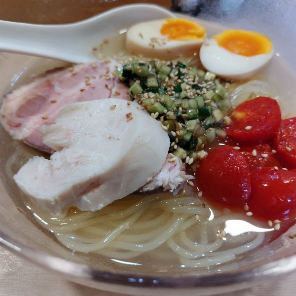 「限定麺（冷）　1000円」@中華ソバ ちゃるめの写真