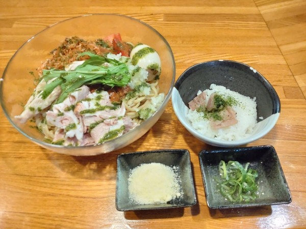 「限定トマトと赤海老の冷製まぜそば中盛」@麺屋 ひな多の写真