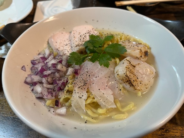 「鯛と帆立の冷やしジュレそば」@美酒美肴-結YU-の写真