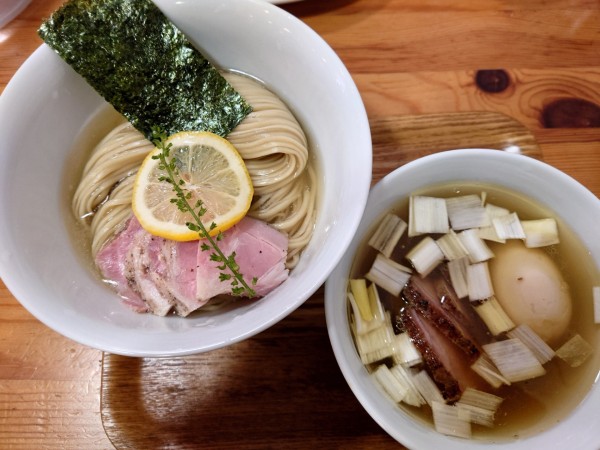 「味玉昆布水つけ麺(塩)」@アメノオトの写真
