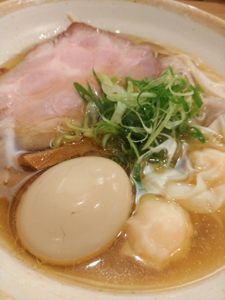 「肉・海老のワンタン麺(白)・味玉増し」@DURAMENTEIの写真