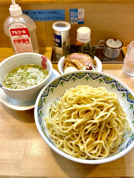 「【特製A】栗國の塩つけそば大盛」@中華そば 多賀野の写真