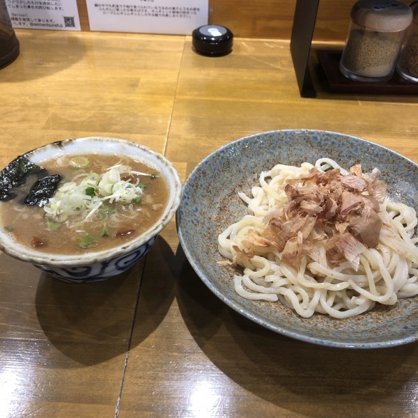 「梅かつおつけ麺　小」@清麺 常藤の写真