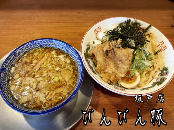 「特製坂戸つけめん(小)￥1130」@びんびん豚 坂戸店の写真