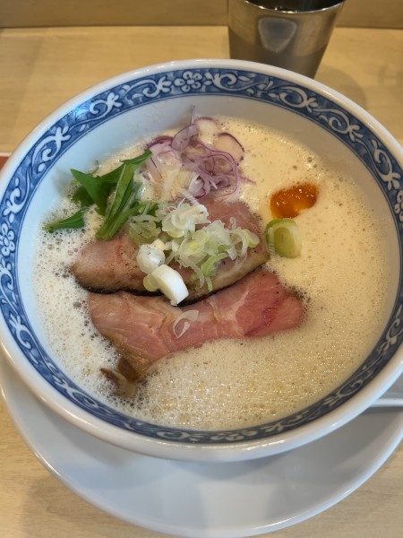 「泡鶏白湯」@鶏白湯そば 界の写真