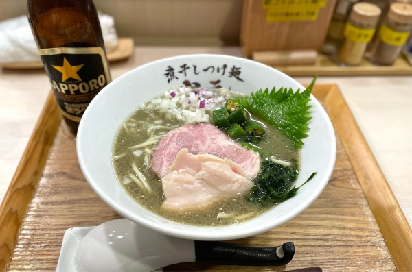 「【限定】冷やし煮干しそば（塩）¥1050」@煮干しつけ麺 宮元の写真
