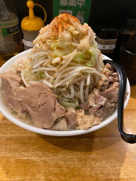 「ラーメン大盛り野菜マシ」@麺や 久二郎の写真