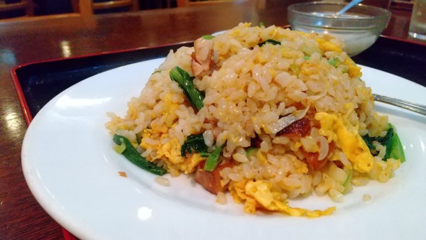 「#豚バラ肉炒飯 #半ラーメン #900円」@福隆酒家の写真