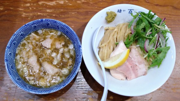 「ガーリック塩つけ麺(並)」@麺や百日紅の写真