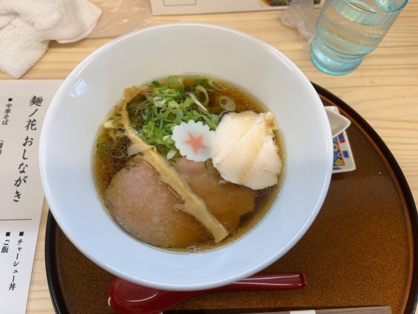 「中華そば(醬油)太麺  850円」@中華そば 麺ノ花の写真
