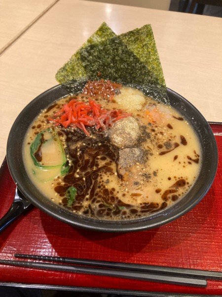 「家系とんこつ」@らーめん村里木 友部SA（下り）の写真