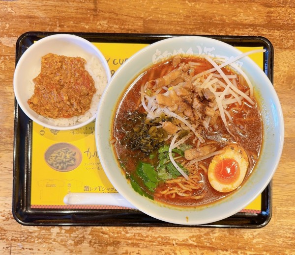 「ロカプレートSPICYCURRY魯珈、ROCAキーマカレー」@らあめん花月嵐 下北沢駅前店の写真