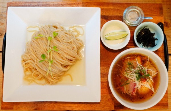 「【限定】昆布水つけソバ潮300g＋味玉＋うずらの味玉＋ビール」@The Noodles & Saloon Kiriyaの写真