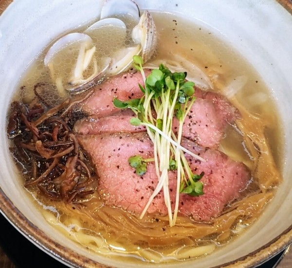 「【限定】常陸牛×アサリ ￥1,000」@常陸牛らぁめん 希の写真