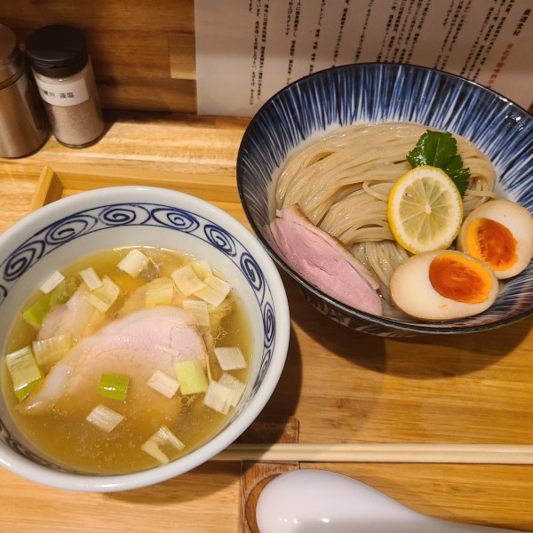 「特製昆布水つけ(塩)¥1450+中盛¥100」@ハちゃんラーメンの写真