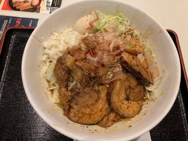 「ガッツリまぜそば並」@二代目麺屋こうじの写真