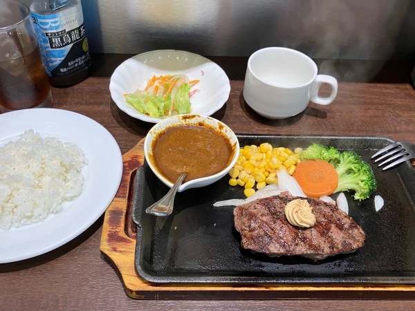 「ﾐｽｼﾞｽﾃｰｷﾗﾝﾁｾｯﾄ100g1150円ｶﾚｰｿｰｽCP」@いきなりステーキ ららぽーとTOKYO-BAY店の写真
